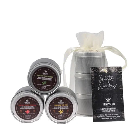 EB Hemp Seed Winter Wonders Massage Candle Trio