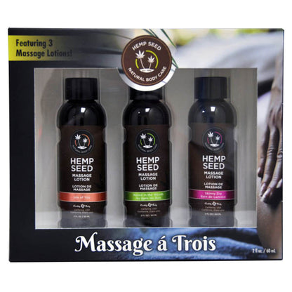 EB Hemp Seed Massage A Trois - 3 Pack