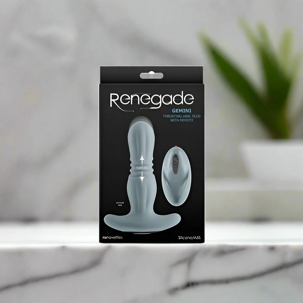 Renegade Gemini Thrusting & Vibrating Butt Plug with Remote
