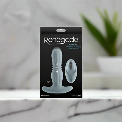 Renegade Gemini Thrusting & Vibrating Butt Plug with Remote