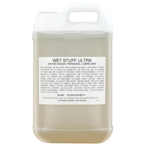 Wet Stuff Ultra Water Based Lubricant 5kg Bottle