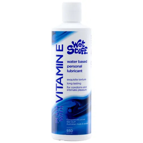 Wet Stuff Plain Water Based Lubricant with Vitamin E