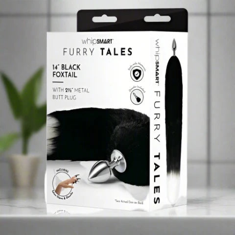 WhipSmart Furry Tales 14'' Black Fox Tail