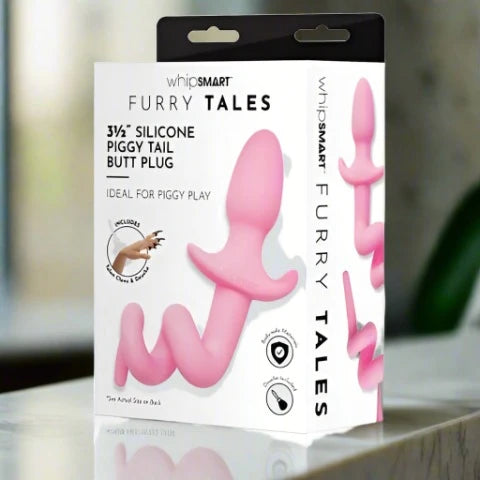 WhipSmart Furry Tales 3.5'' Piggy Tail Butt Plug