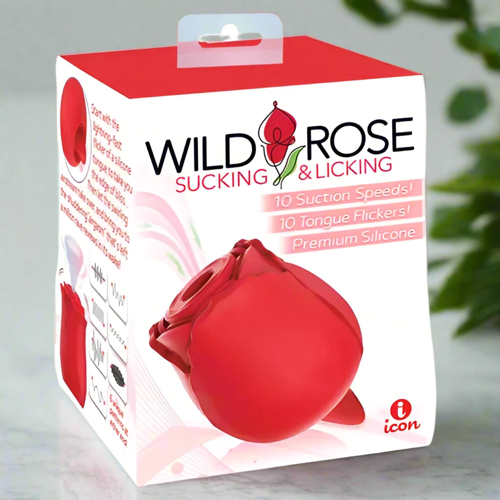 Wild Rose SUCKING & LICKING Air Pulse Vibe