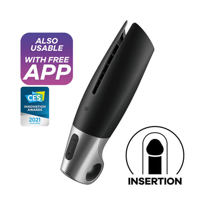 "Power Masturbator" Rechargeable Vibrating Masturbator with App Control