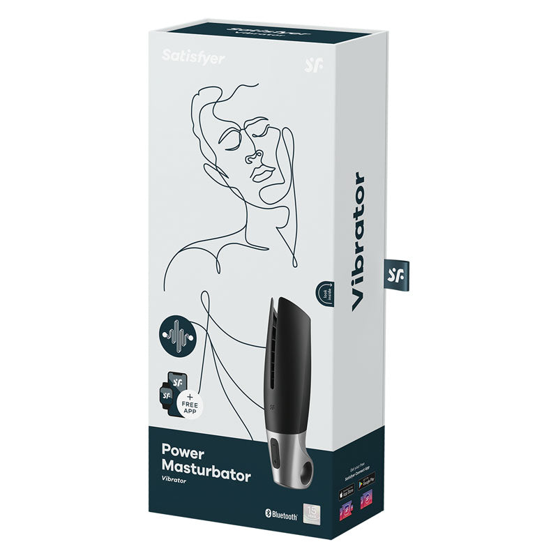 "Power Masturbator" Rechargeable Vibrating Masturbator with App Control