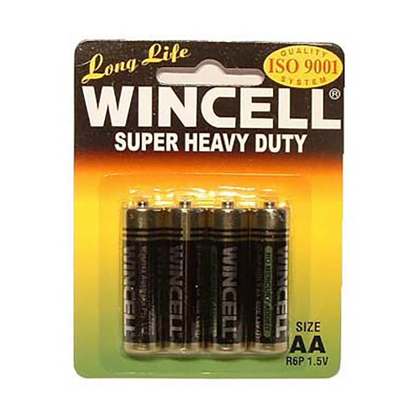 Wincell AA Super Heavy Duty Batteries 4 Pack