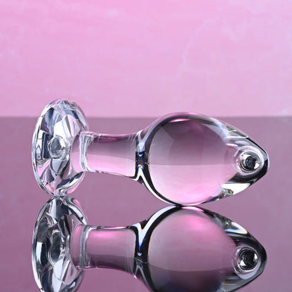 Pink Gem Glass Plug