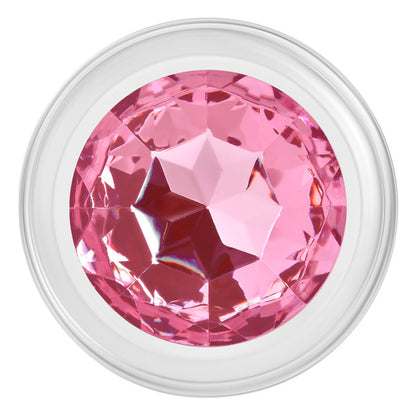 Pink Gem Glass Plug