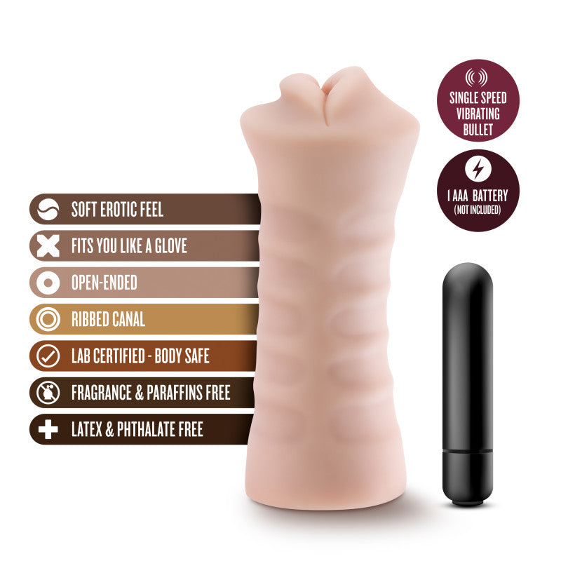 M for Men "Skye" Vibrating Mouth Stroker