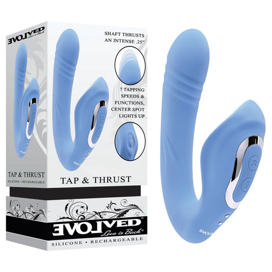 Evolved TAP & THRUST Rechargeable Dual Vibrator