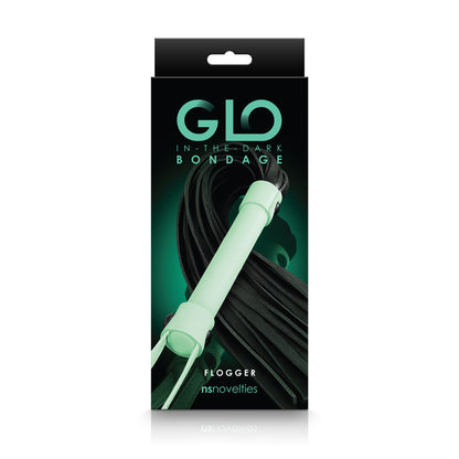 GLO Bondage Flogger - Green