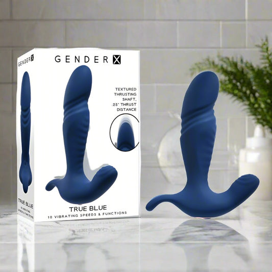Gender X TRUE BLUE Thrusting Prostate Massager