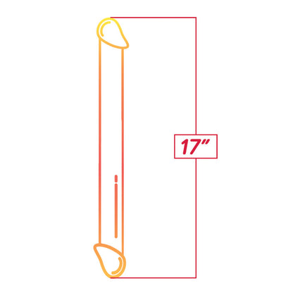 Shades 17'' Jelly TPR Double Dong