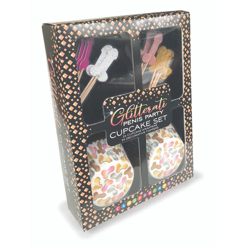 Glitterati Penis Party Cupcake Set