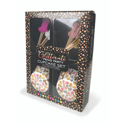 Glitterati Penis Party Cupcake Set