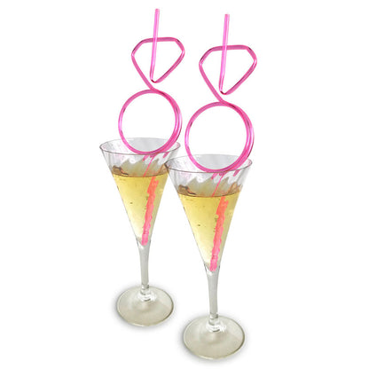 Glitterati Diamond Straw Set of 8