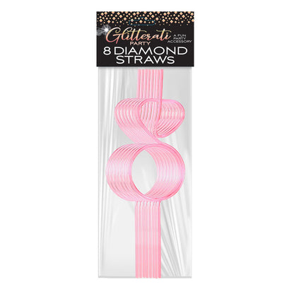 Glitterati Diamond Straw Set of 8