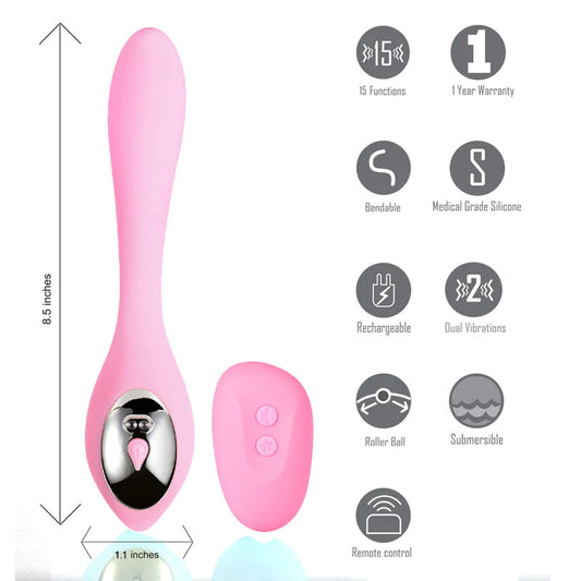 Harmonie Rechargeable Vibrator with Wireless Remote