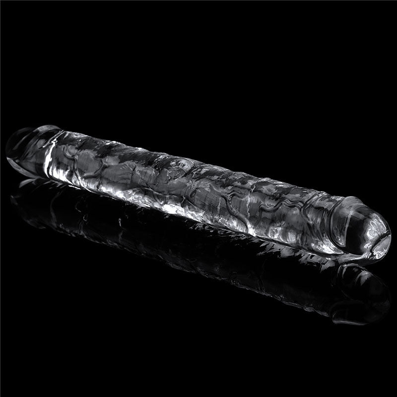 Flawless Clear Double Dildo 12''