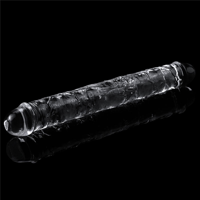 Flawless Clear Double Dildo 12''