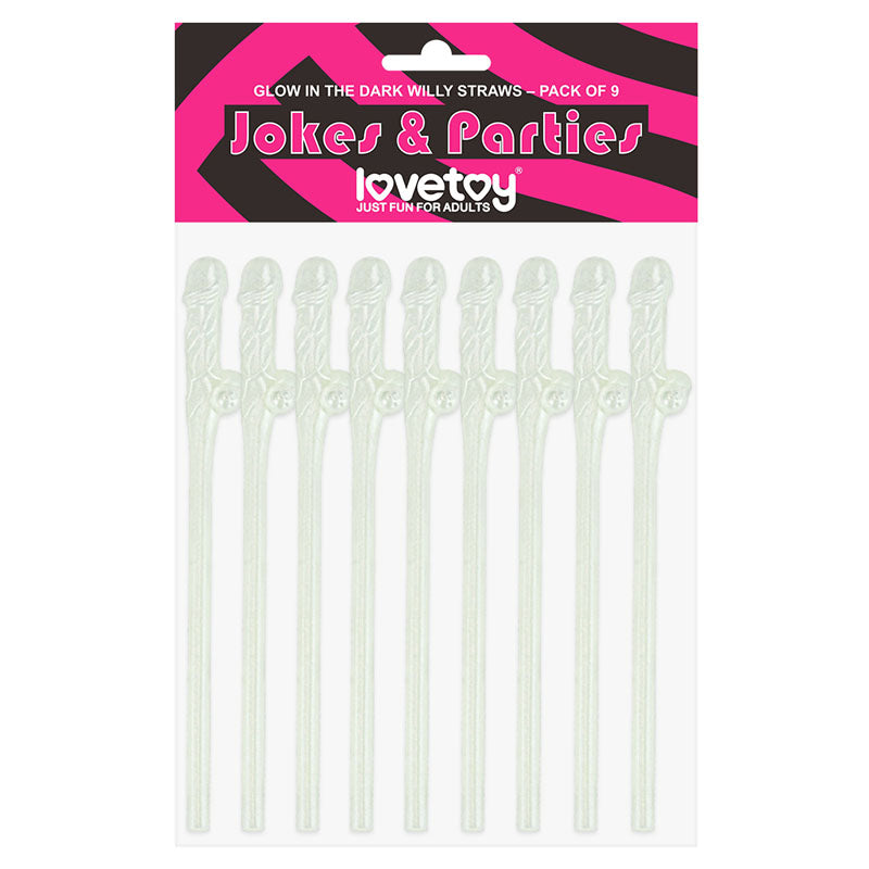 Jokes & Parties Willy Straws Set of 9