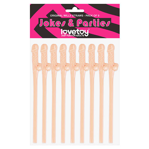 Jokes & Parties Willy Straws Set of 9