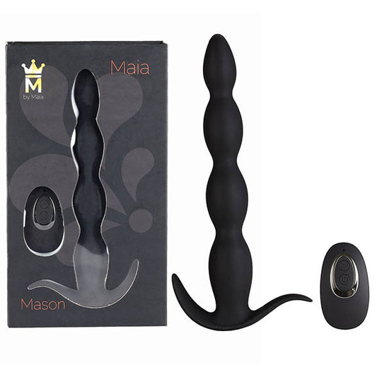 Mason Rechargeable Anal Beads with Wireless Remote