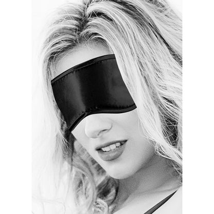 OUCH! Black & White Satin Eye-Mask