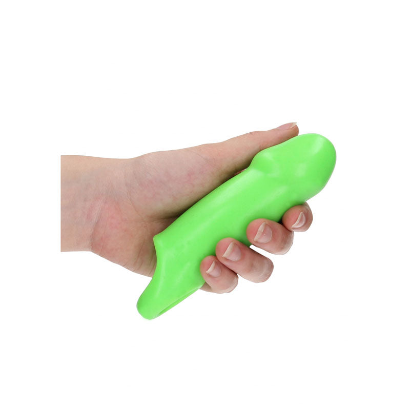 OUCH! Glow in Dark Smooth Thick Penis Sleeve