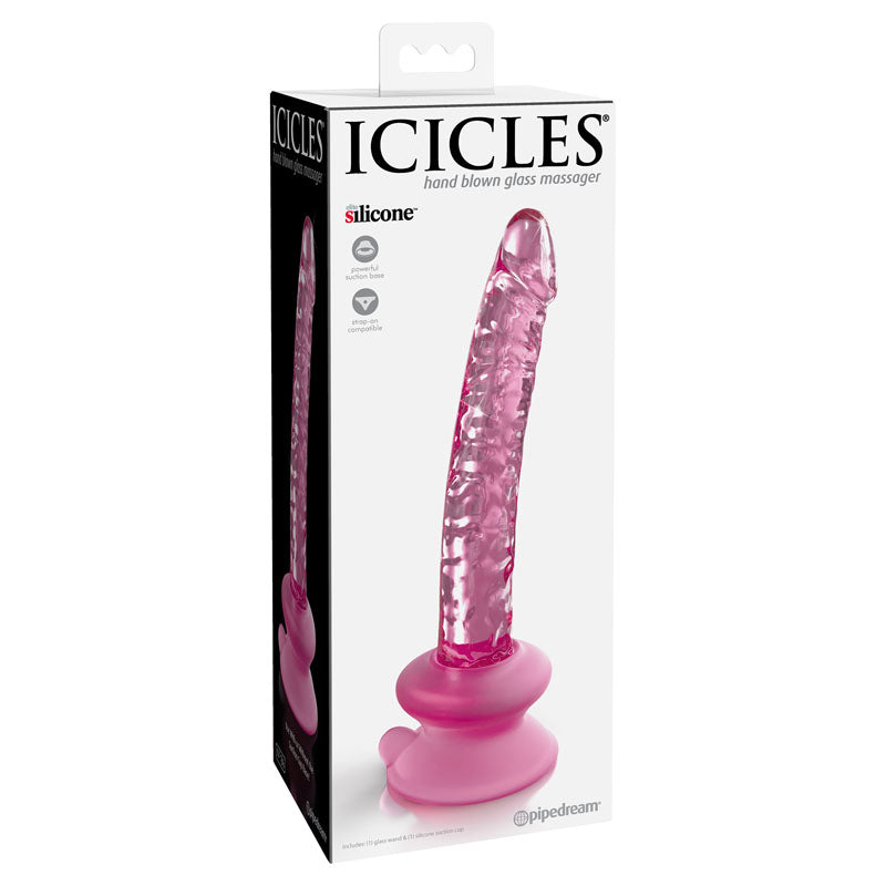 Icicles #86 Glass Dong with Suction Base