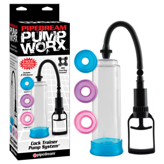 Pump Worx Cock Trainer Pump System with 3 Sleeves