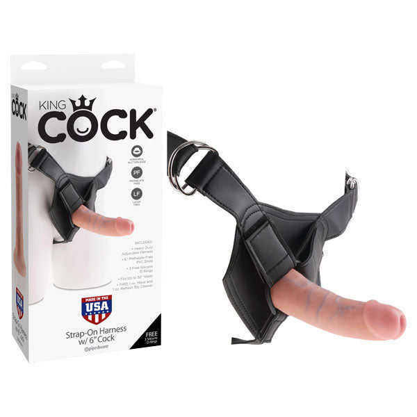 King Cock Strap-On Harness With Dong