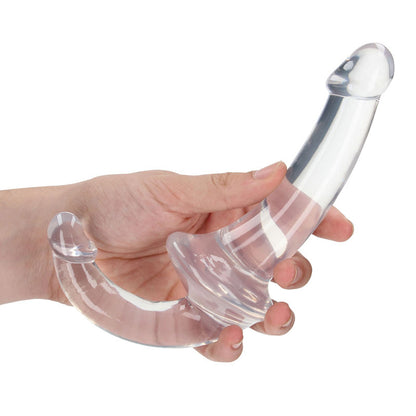 20cm Strapless Strap-On Crystal Clear