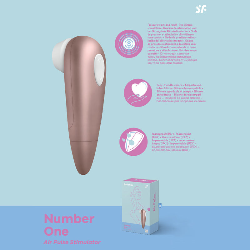 "Number 1" Touch-Free Clitoral Stimulator