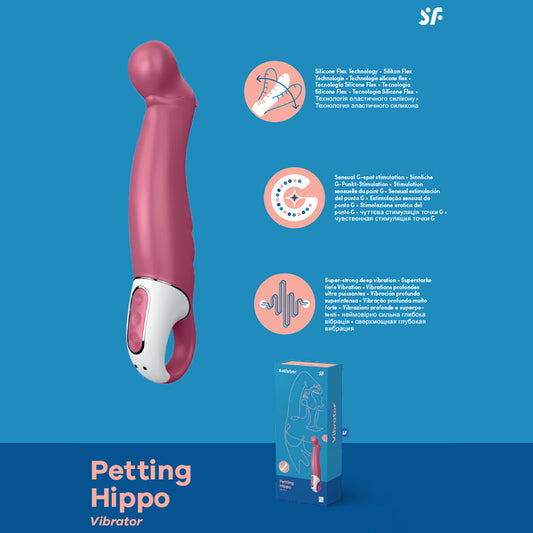"Petting Hippo" Rechargeable Vibrator