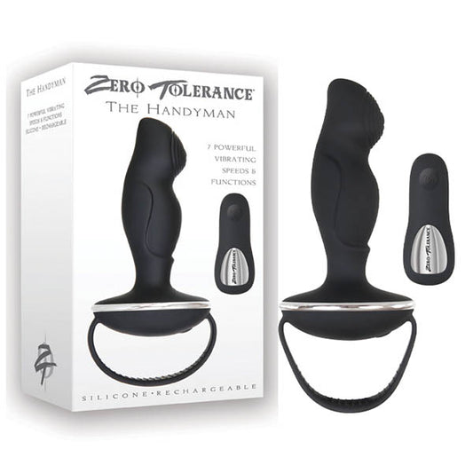 "The Handyman" Rechargeable Vibrating Anal Plug with Remote